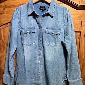J.Crew Denim Button-Up Shirt